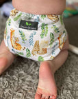 The Cloth Nappy Wrap - Our Unpocket® Reusable Nappy Cover - Green Cheeks - cloth nappy