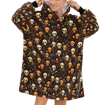 Trick or Treat - Hooded Blanket - Green Cheeks - Blanket