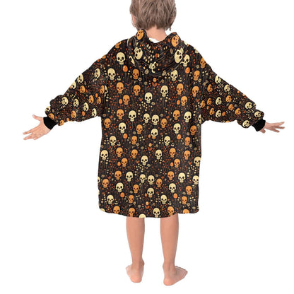Trick or Treat - Hooded Blanket - Green Cheeks - Blanket