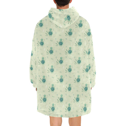 Turtle Recall - Hooded Blanket - Green Cheeks - Blanket