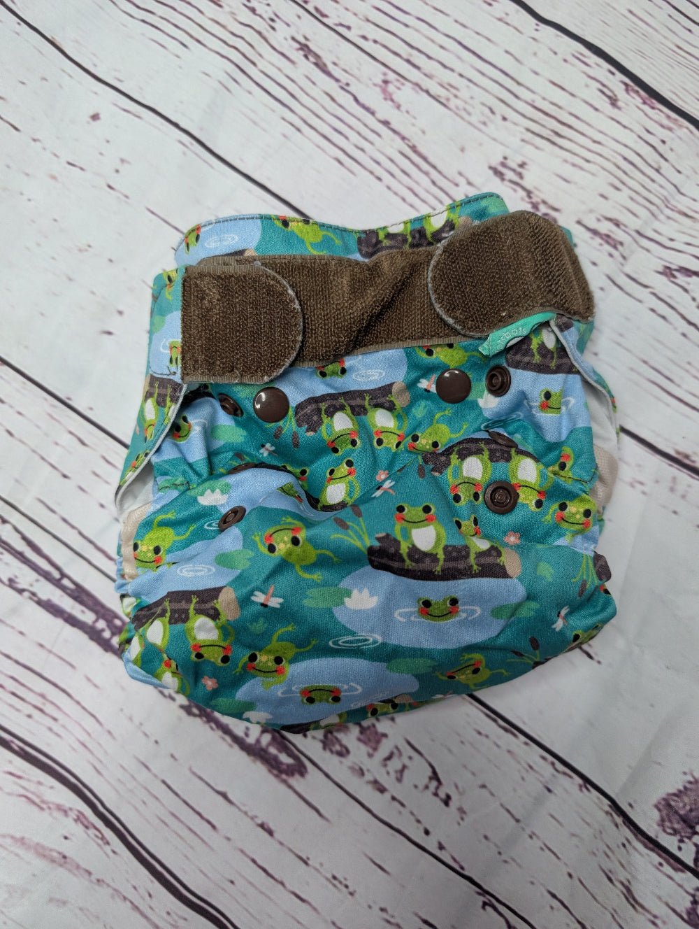 Wraps & Covers - Pre - Loved or Sample Sale - Green Cheeks - cloth nappy