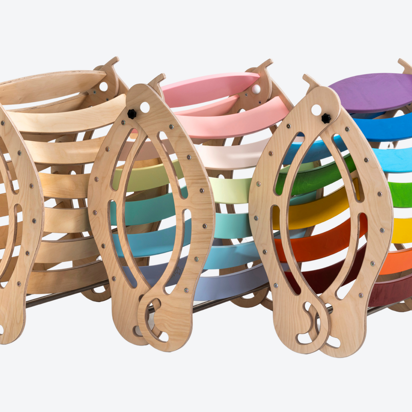 Pikler Foldable Climbing Arch in Rainbow Colours