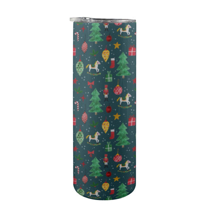 Christmas Themed Pint Insulated Stainless Steel Tumbler