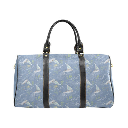 Maternity & Beyond Carryall Bag Blue Boats Nautical