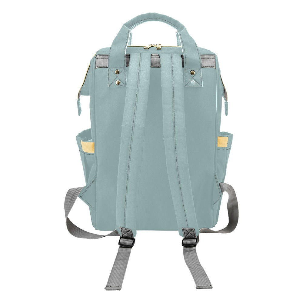 Menthol Plain Baby Changing Bag Multi-Function Diaper Backpack/Diaper Bag 