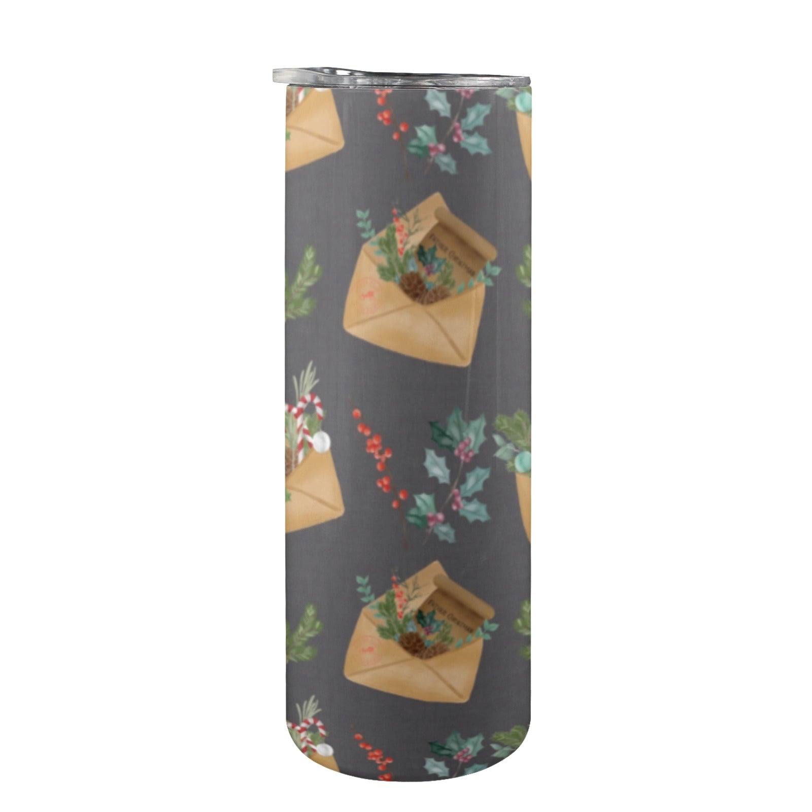 Christmas Themed Pint Insulated Stainless Steel Tumbler