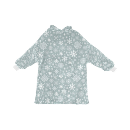 Snowflake Winter Hooded Blanket Oodie