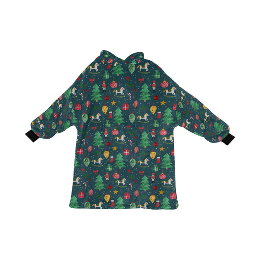 Christmas OOdie Hooded Cosy Blanket And So This is Christmas Hooded Blanket