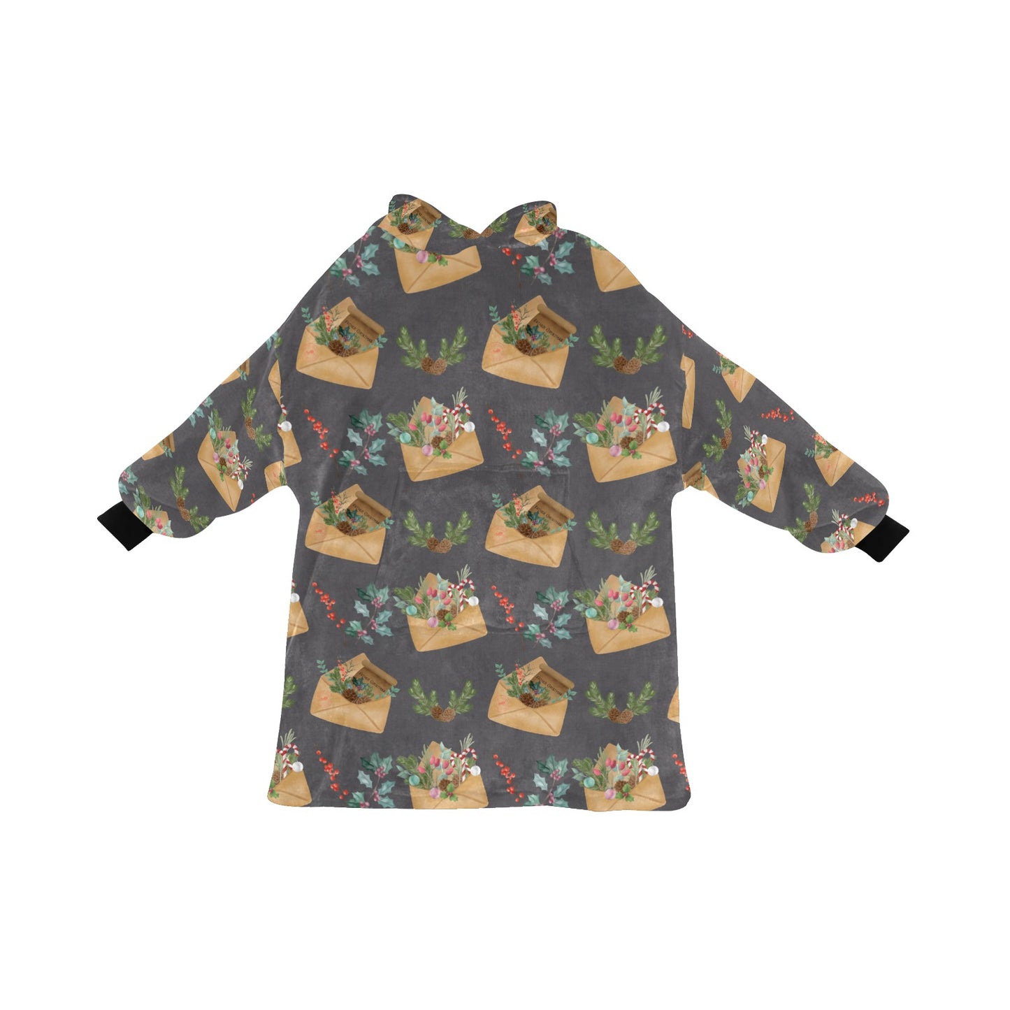 Letters to Santa Hooded Blanket Christmas