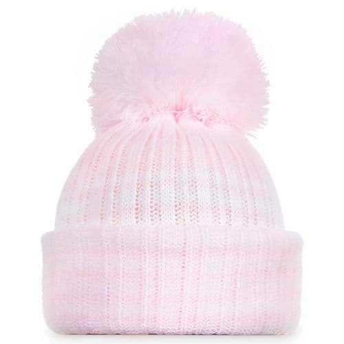 Pink Baby Bobble Hat