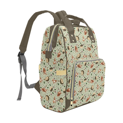 Charming woodland hedgehog diaper bag