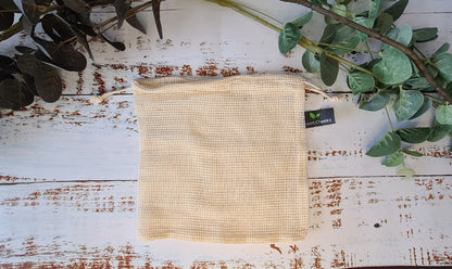 Green Cheeks Organic Cotton Mesh Wash Bag