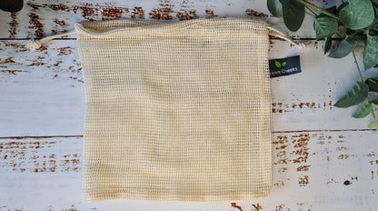 Green Cheeks Organic Cotton Mesh Wash Bag