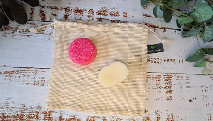 Green Cheeks Organic Cotton Mesh Wash Bag