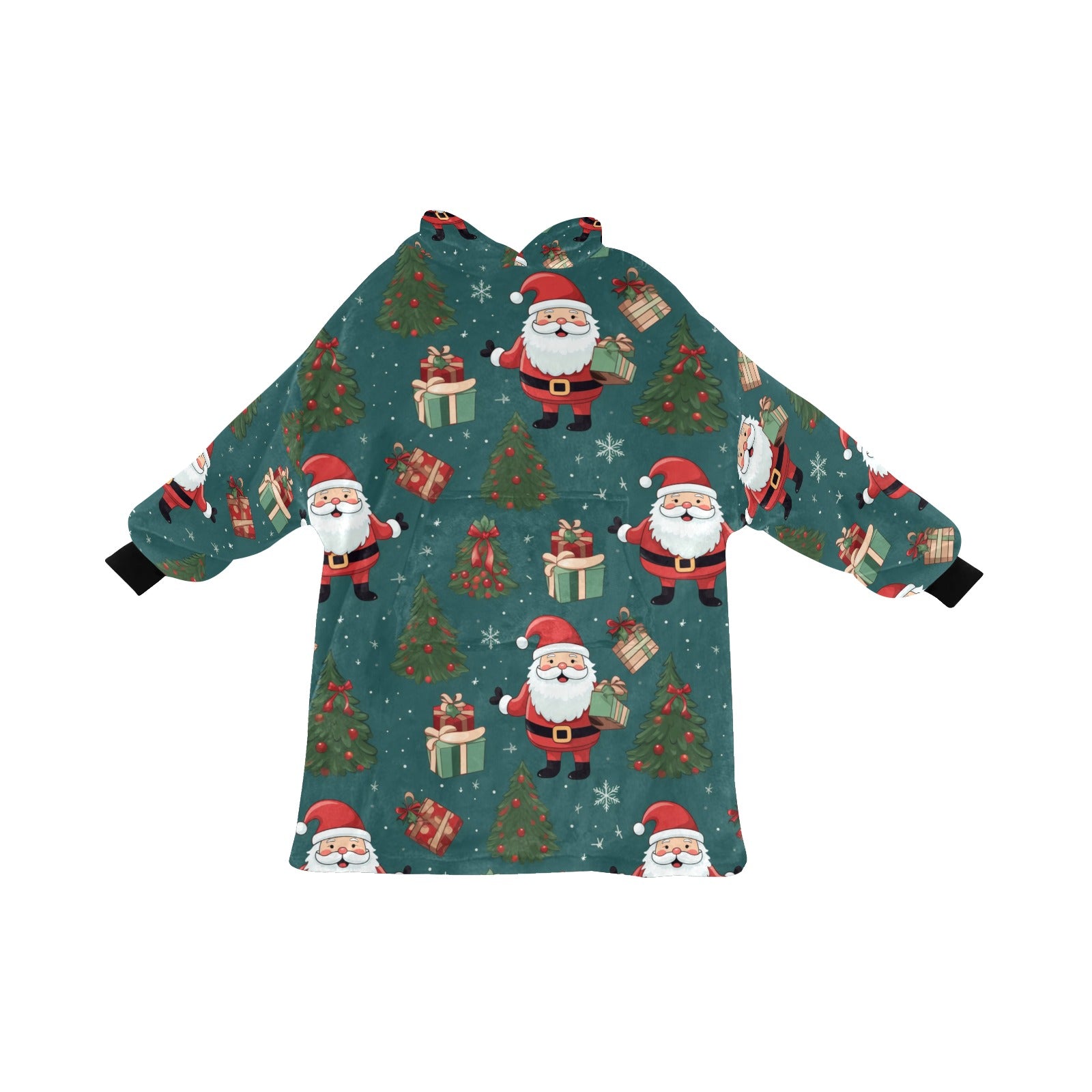 Festive Frolic - Cosy Hoodie Fleece Blanket 