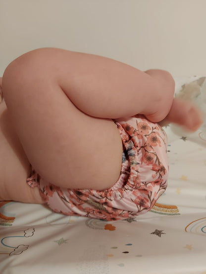 Double Gusset AI2 reusable cloth nappies Green Cheeks
