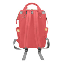 Load image into Gallery viewer, Red Poppy Baby Changing Bag -  Multi-Function Diaper Backpack/Diaper Bag
