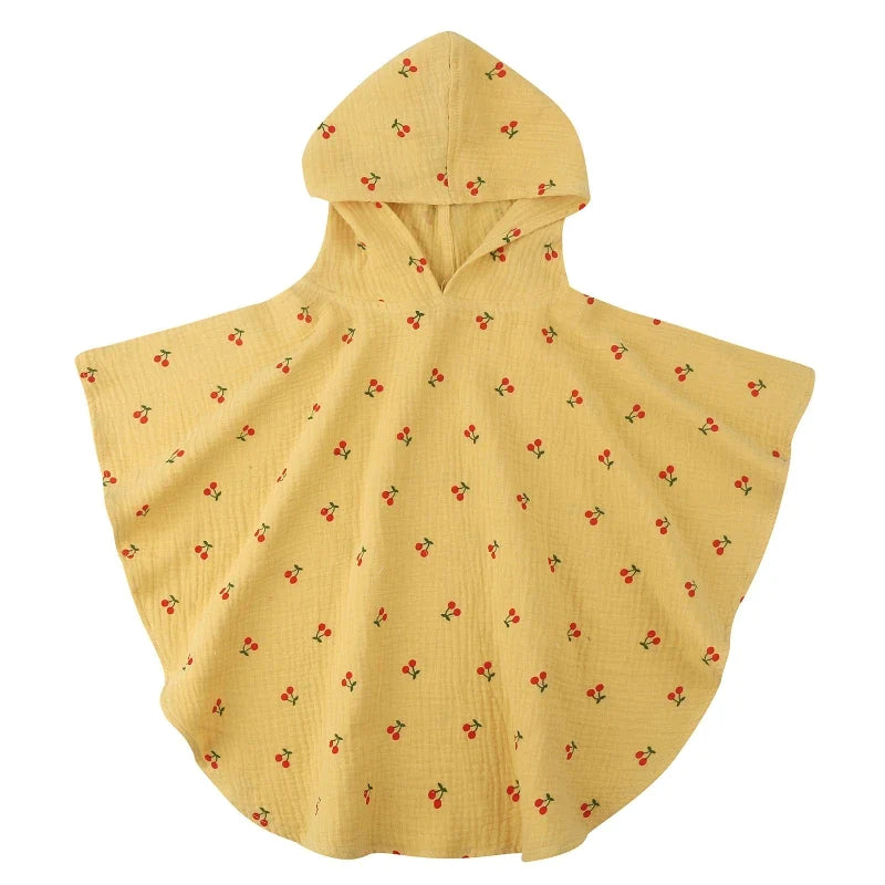 Pure cotton Hooden Towel Mustard