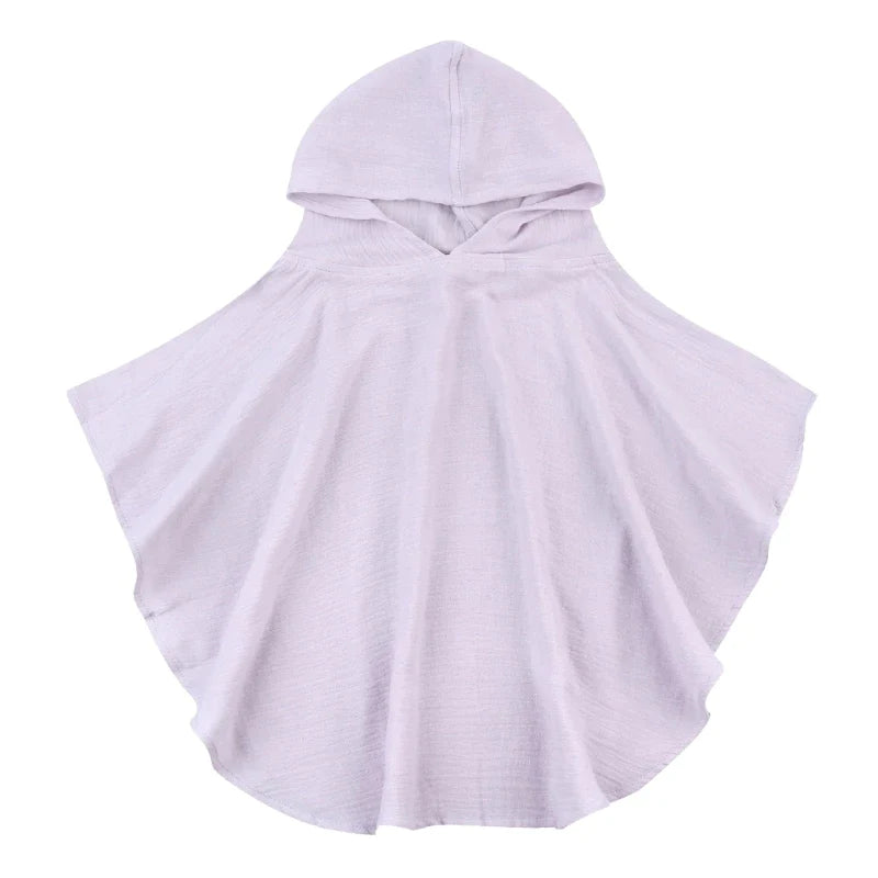 Pure cotton Hooden Towel Lilac