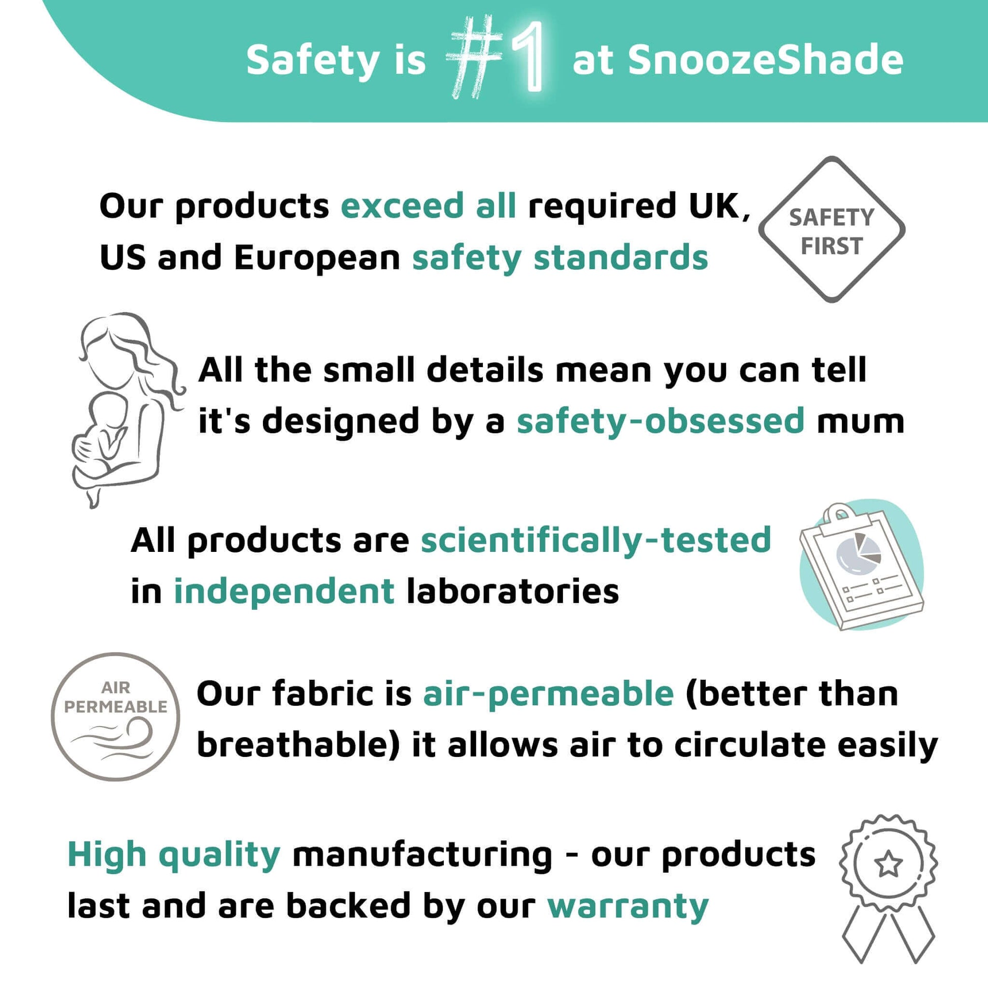 SnoozeShade for Infant Car Seats Deluxe (0–9 months) | Sun and sleep shade for Group 0 and 0+ car seats | Blocks up to 97.5% of UV