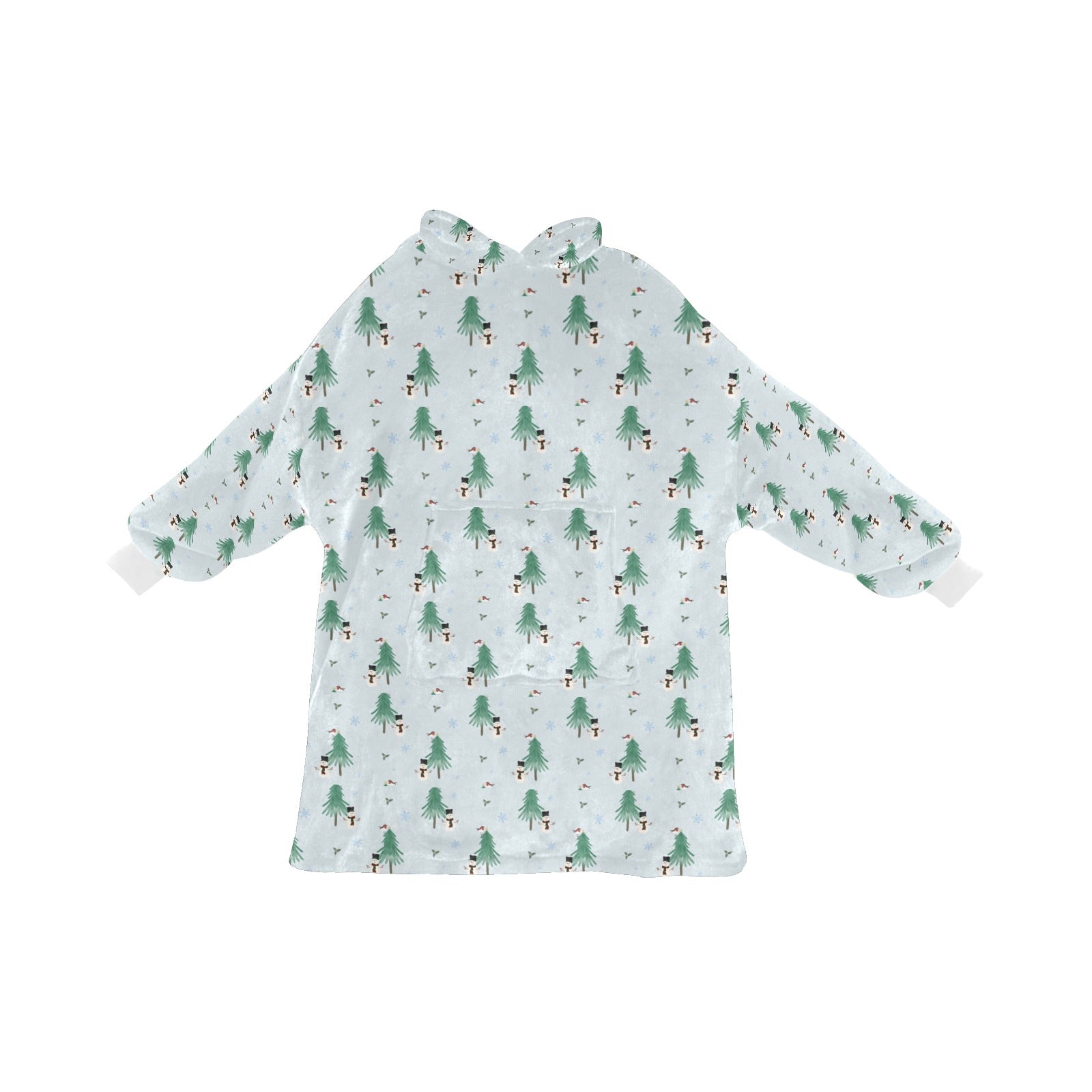 Snowman Fleece Cosy Hooded Blanket