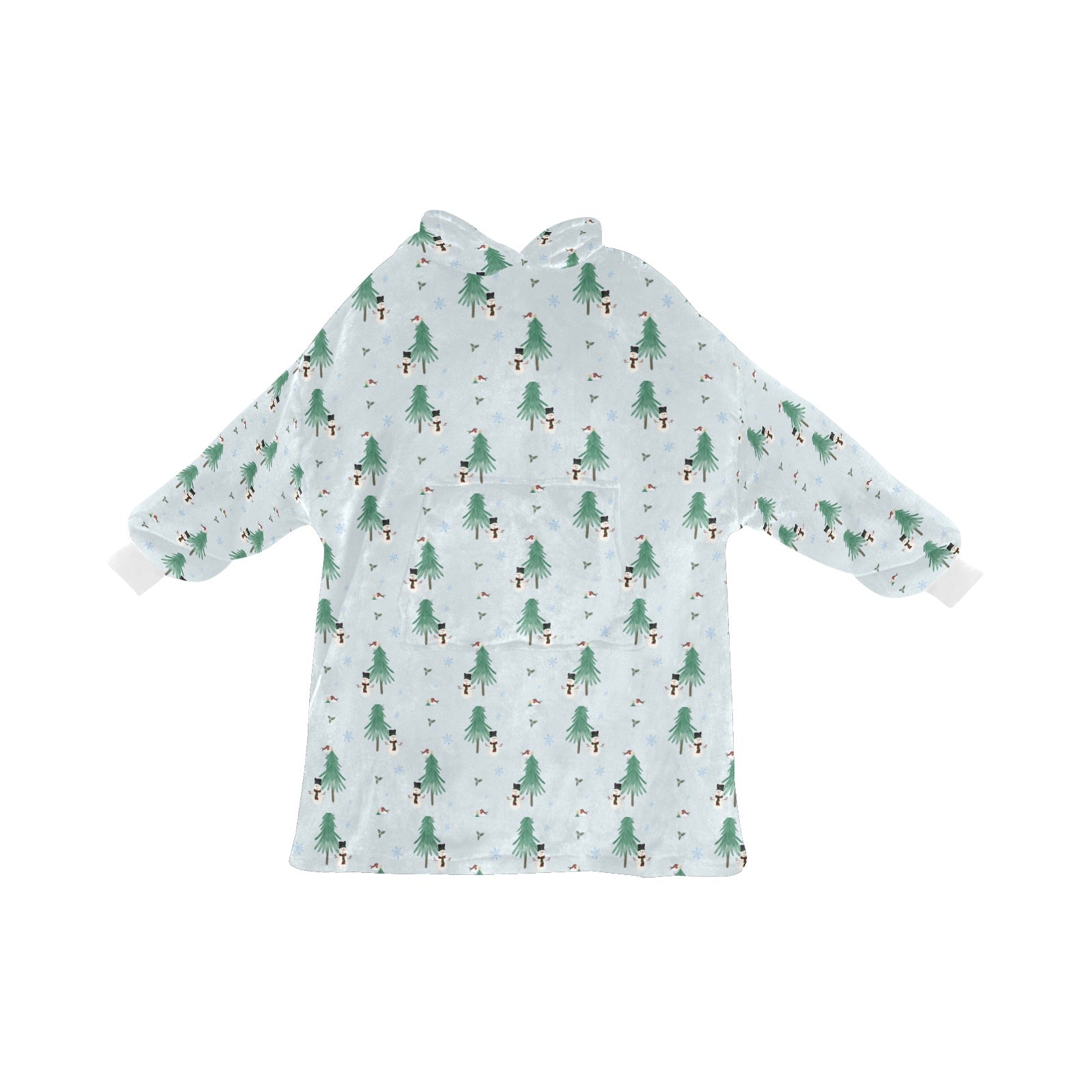 Snowman Fleece Cosy Hooded Blanket
