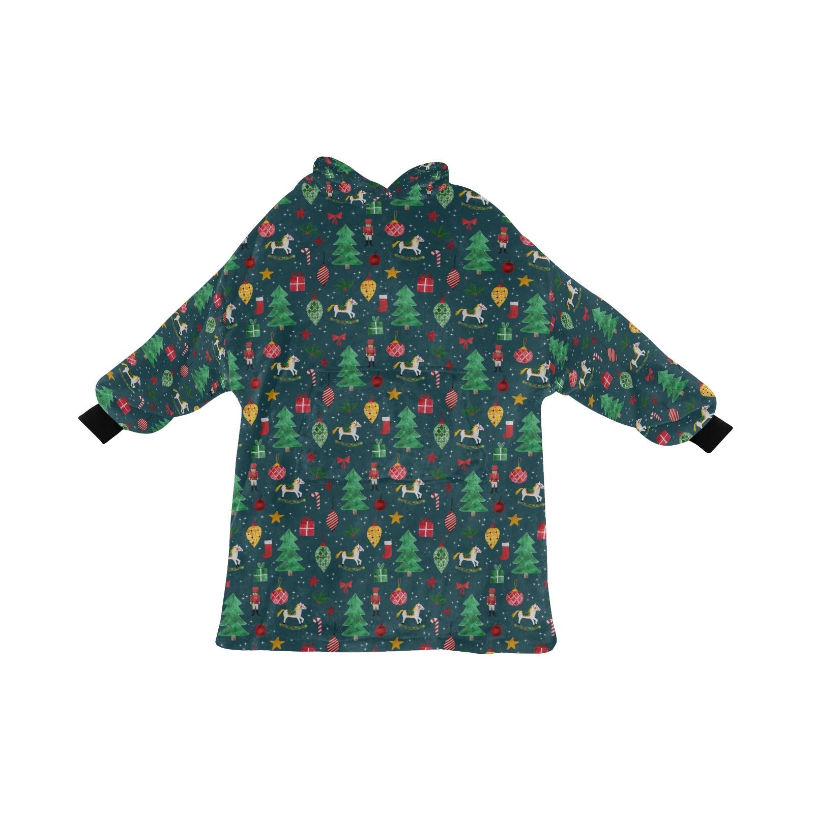And So This Is Christmas - Hooded Blanket - Green Cheeks - Blanket