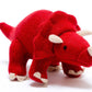 Triceratops Knitted Red Dinosaur Rattle