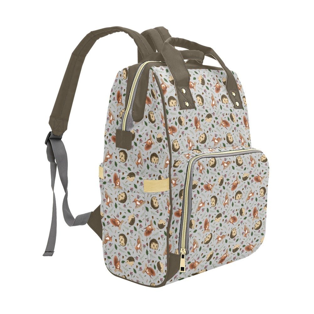 Hedgehog Baby Changing Backpack Bag - Hedge Over Heels - Green Cheeks - Diaper Bag