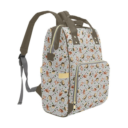Hedgehog Baby Changing Backpack Bag - Hedge Over Heels - Green Cheeks - Diaper Bag