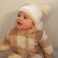 Double Faux Fur Pom Knitted Hat Baby, Toddler, Kids