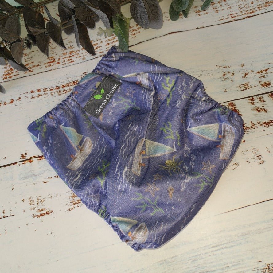 Justa - The Pocket Nappy - Green Cheeks - cloth nappy