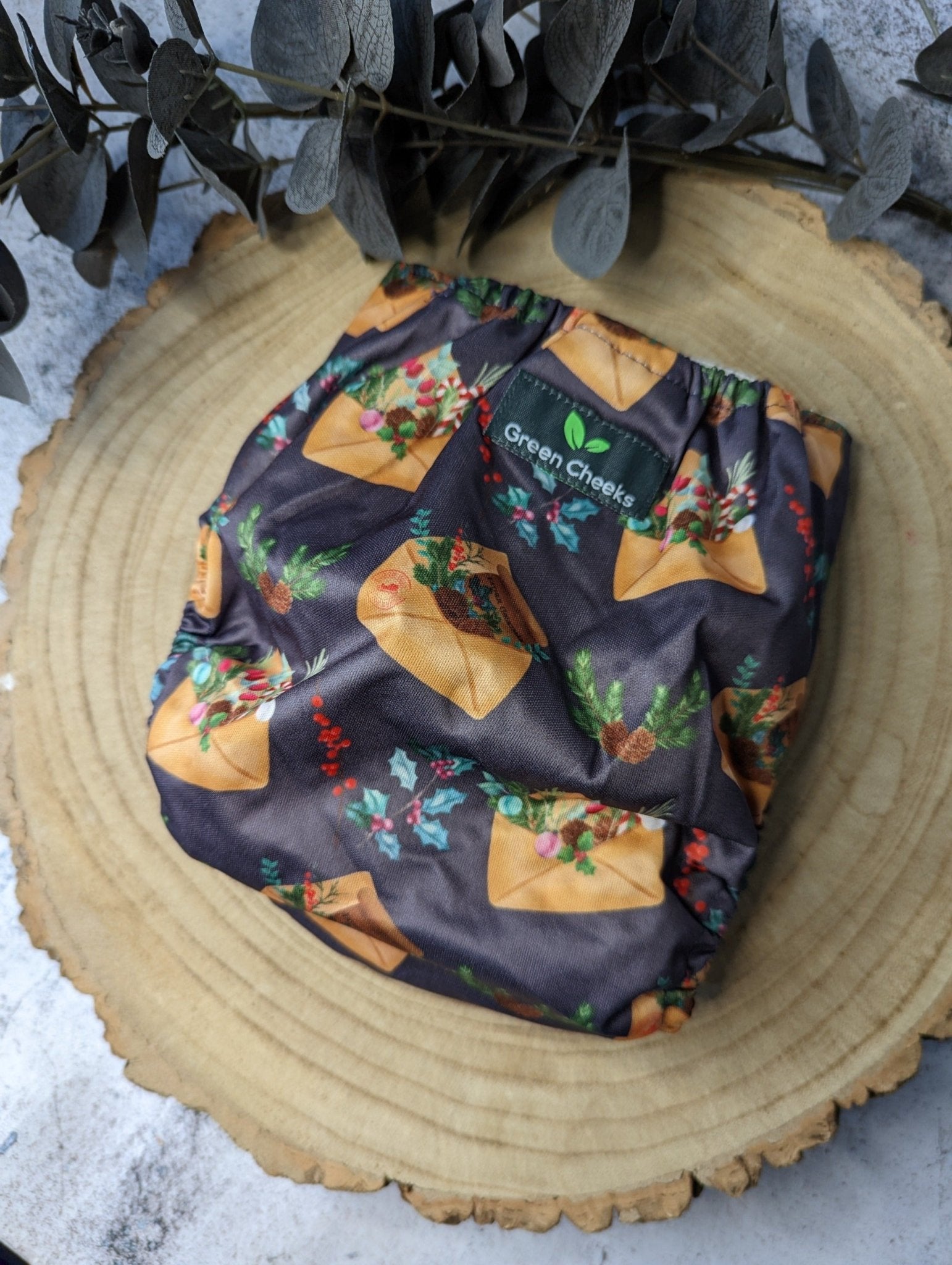 Limited Edition Christmas Cloth Nappies – Festive Prints - Green Cheeks - cloth nappy