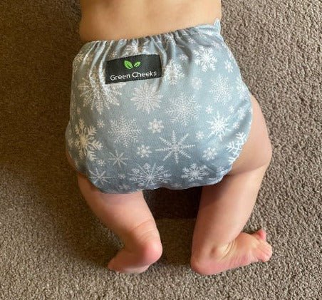 Limited Edition Christmas Cloth Nappies – Festive Prints - Green Cheeks - cloth nappy