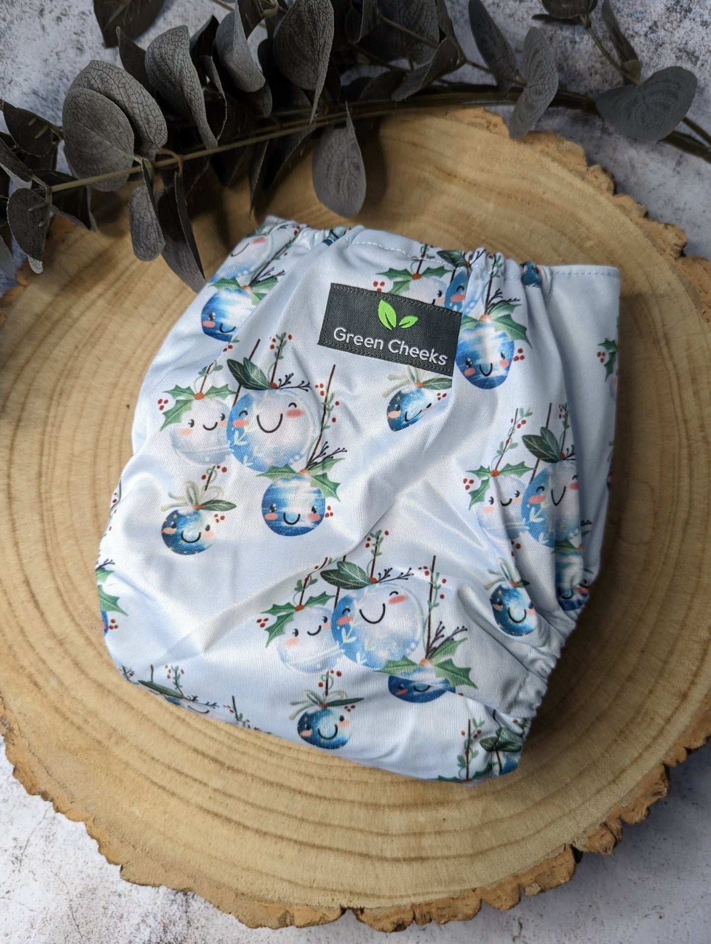 Limited Edition Christmas Cloth Nappies – Festive Prints - Green Cheeks - cloth nappy