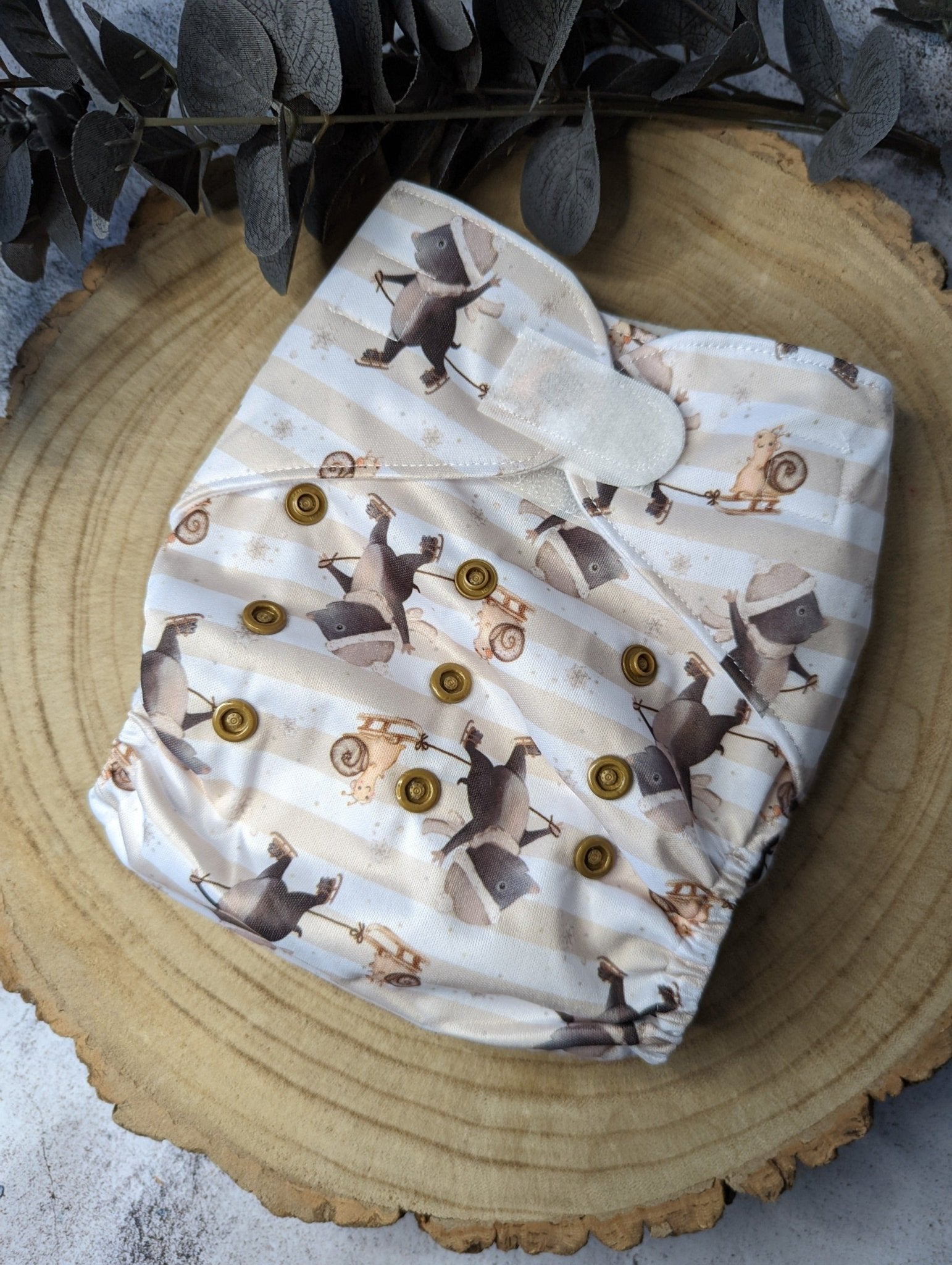 Limited Edition Christmas Cloth Nappies – Festive Prints - Green Cheeks - cloth nappy